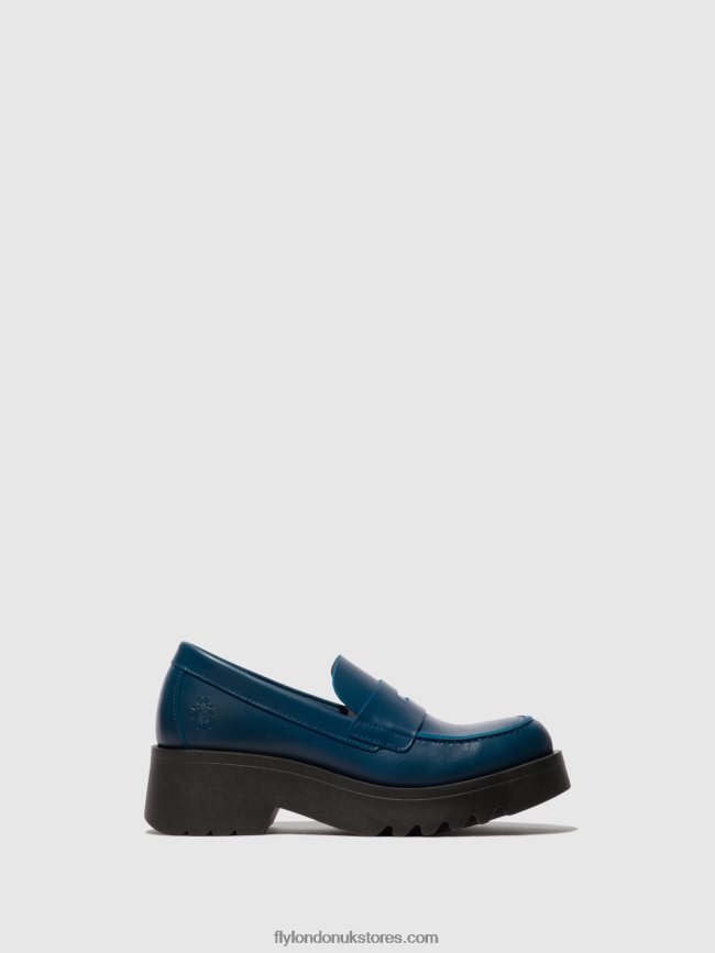 Loafers Shoes MOAT948 Women Fly London 4V24RT652 BLUE