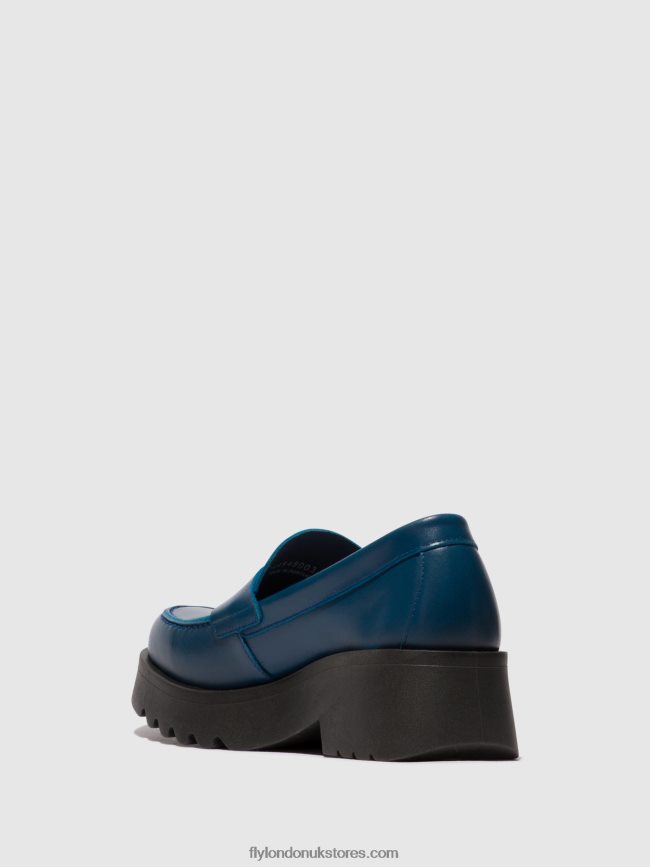 Loafers Shoes MOAT948 Women Fly London 4V24RT652 BLUE
