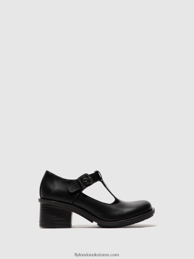 Mary Jane Shoes CADY180 Women Fly London 4V24RT622 BLACK