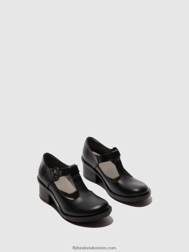 Mary Jane Shoes CADY180 Women Fly London 4V24RT622 BLACK