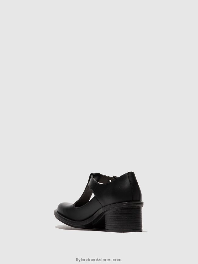 Mary Jane Shoes CADY180 Women Fly London 4V24RT622 BLACK
