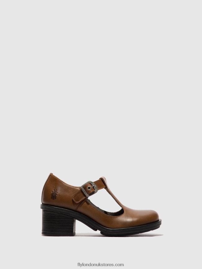 Mary Jane Shoes CADY180 Women Fly London 4V24RT654 CAMEL