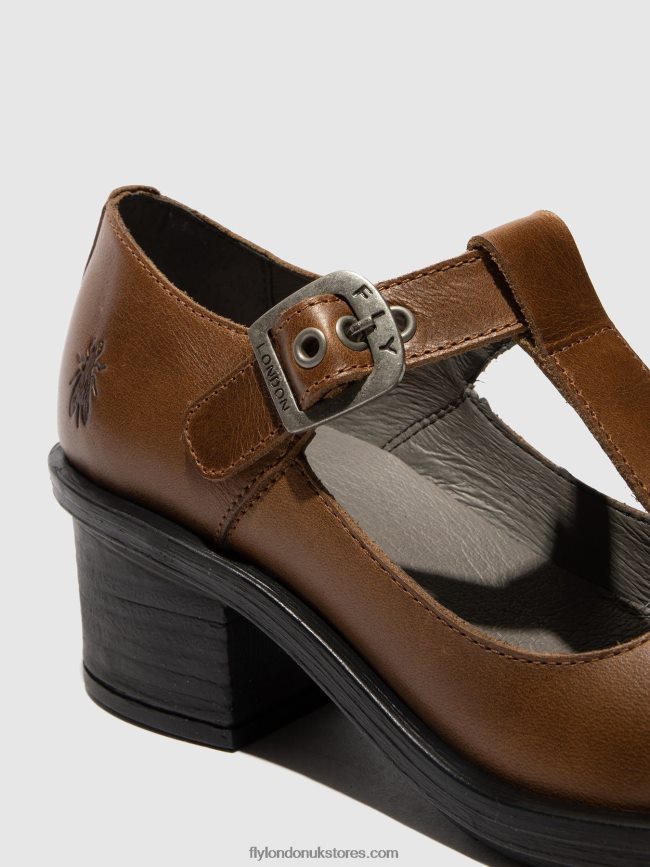 Mary Jane Shoes CADY180 Women Fly London 4V24RT654 CAMEL