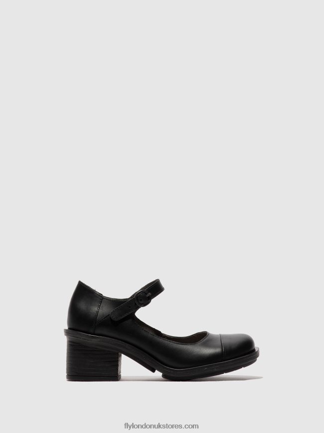 Mary Jane Shoes CODY877 Women Fly London 4V24RT647 BLACK