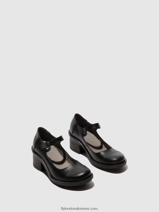 Mary Jane Shoes CODY877 Women Fly London 4V24RT647 BLACK