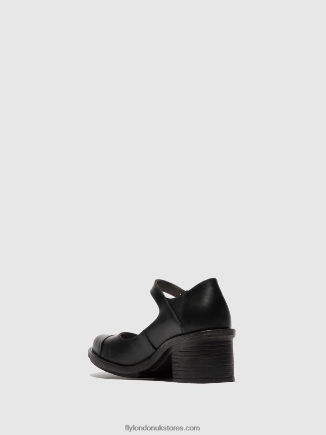 Mary Jane Shoes CODY877 Women Fly London 4V24RT647 BLACK
