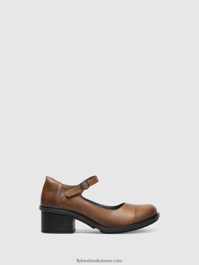 Mary Jane Shoes CODY877 Women Fly London 4V24RT648 CAMEL