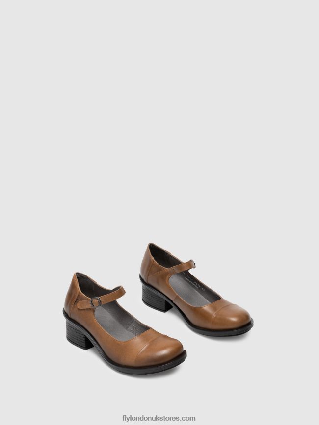 Mary Jane Shoes CODY877 Women Fly London 4V24RT648 CAMEL