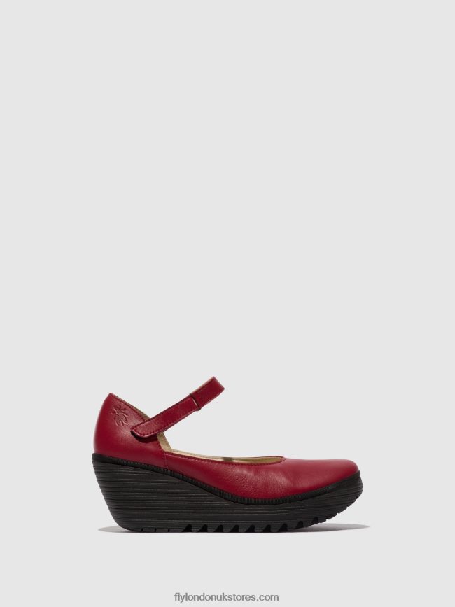 Mary Jane Shoes YAWO345 Women Fly London 4V24RT669 RED