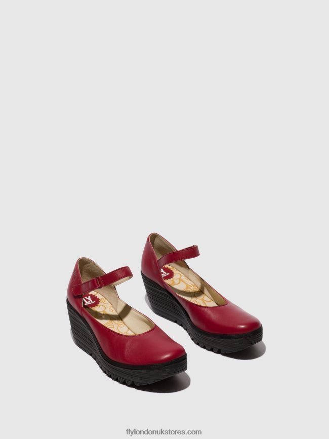 Mary Jane Shoes YAWO345 Women Fly London 4V24RT669 RED