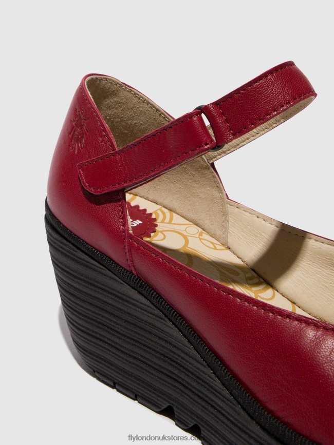 Mary Jane Shoes YAWO345 Women Fly London 4V24RT669 RED
