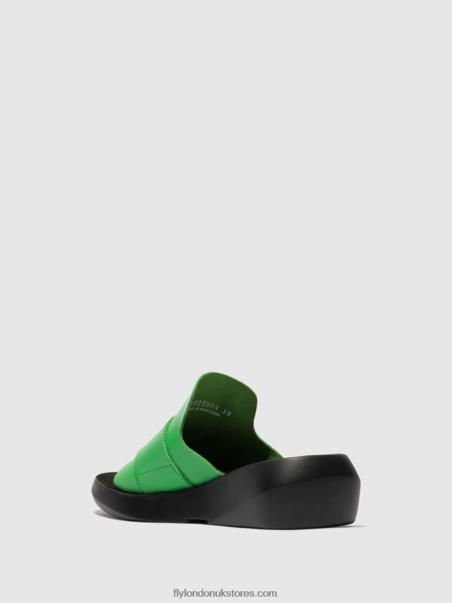 Buckle Mules BEYD925 Women Fly London 4V24RT377 AVOCADO
