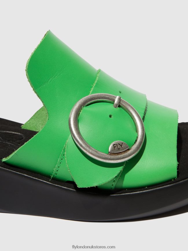 Buckle Mules BEYD925 Women Fly London 4V24RT377 AVOCADO