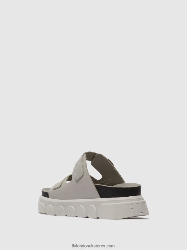Buckle Mules CIDE946 Women Fly London 4V24RT373 CLOUD