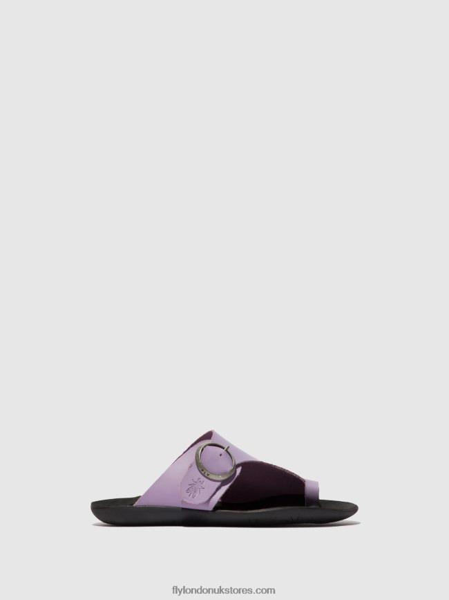 Open Toe Mules MICA758 Women Fly London 4V24RT368 VIOLET