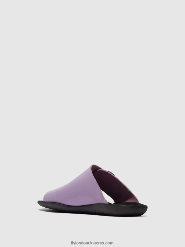 Open Toe Mules MICA758 Women Fly London 4V24RT368 VIOLET