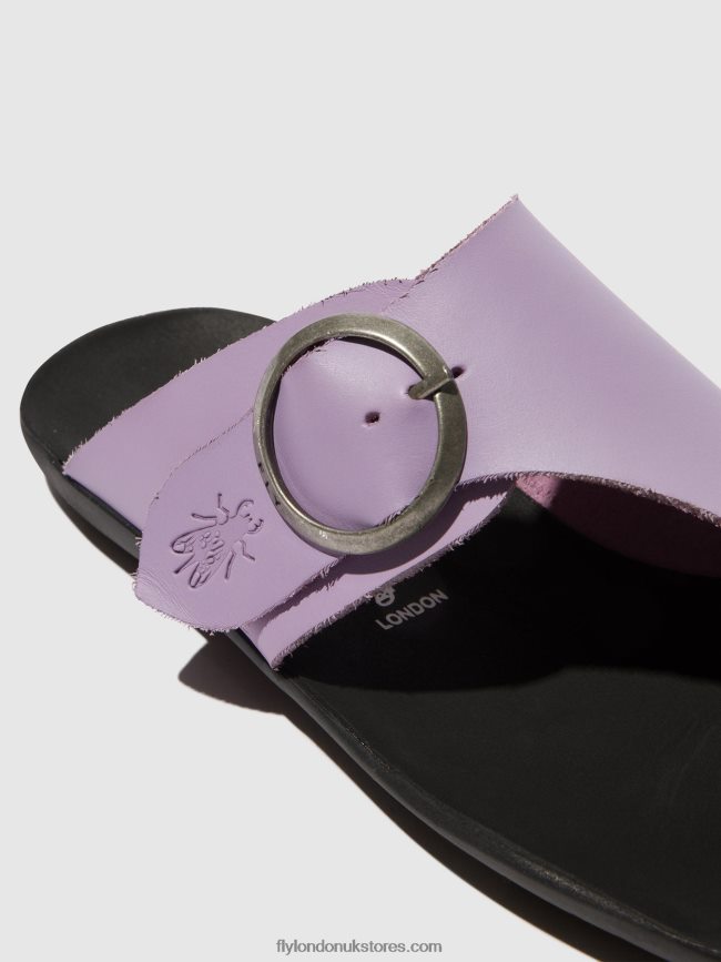 Open Toe Mules MICA758 Women Fly London 4V24RT368 VIOLET
