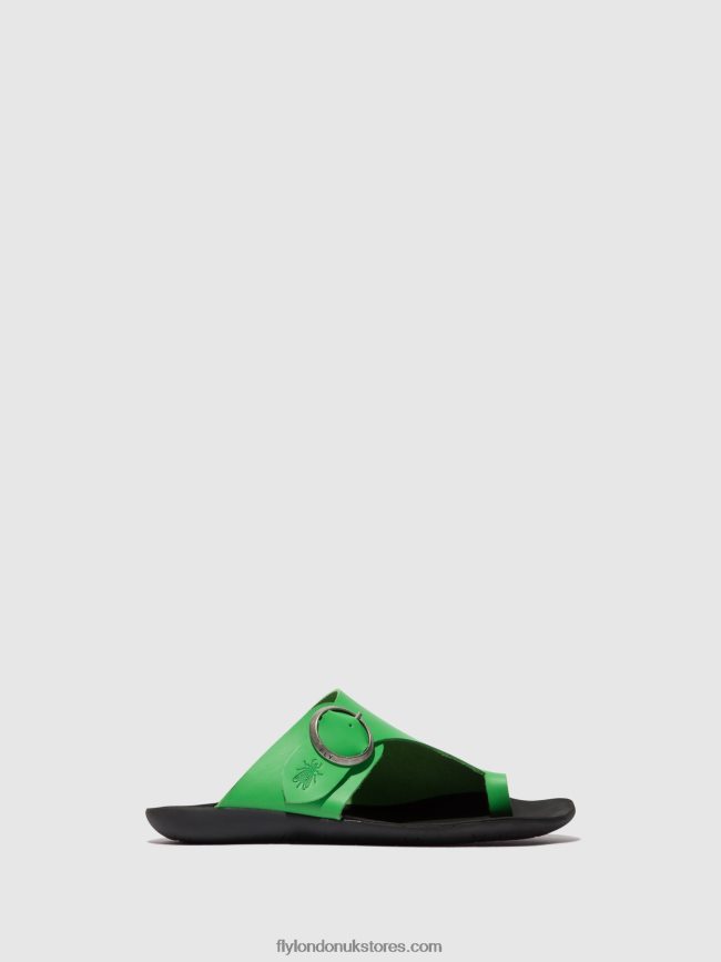 Open Toe Mules MICA758 Women Fly London 4V24RT369 AVOCADO