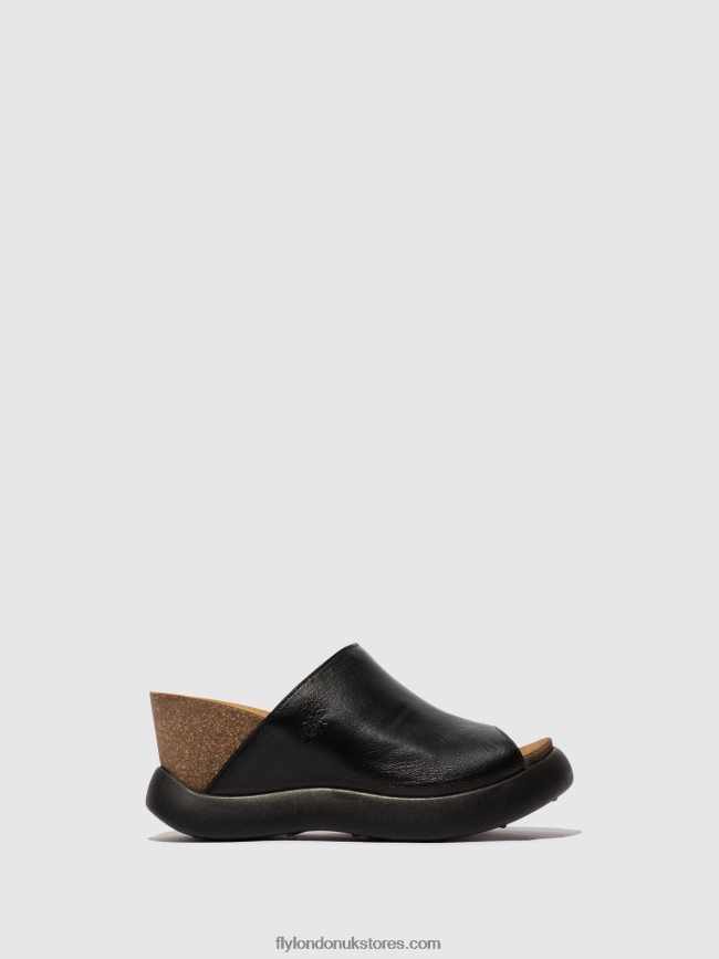 Slip-on Mules GINO966 Women Fly London 4V24RT366 BLACK