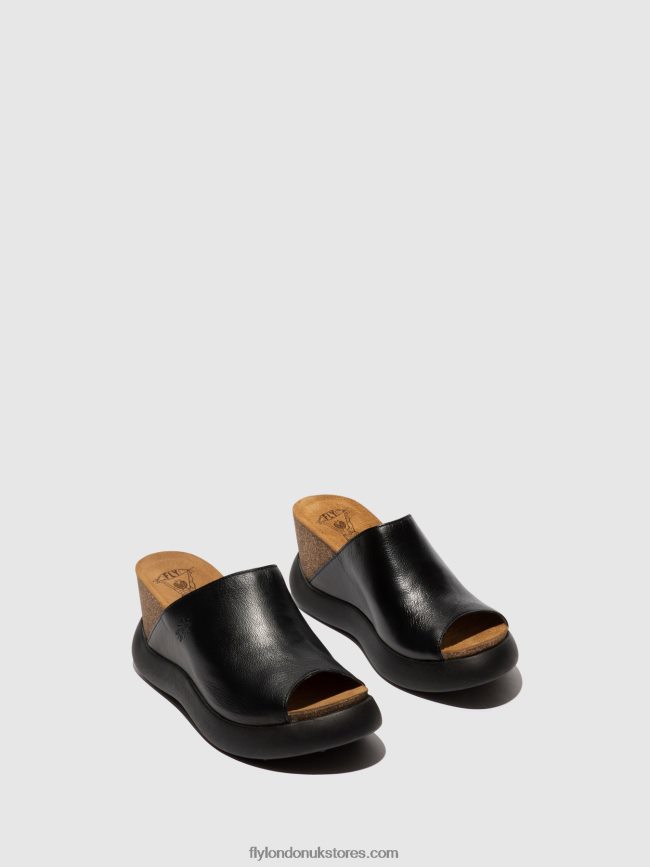 Slip-on Mules GINO966 Women Fly London 4V24RT366 BLACK