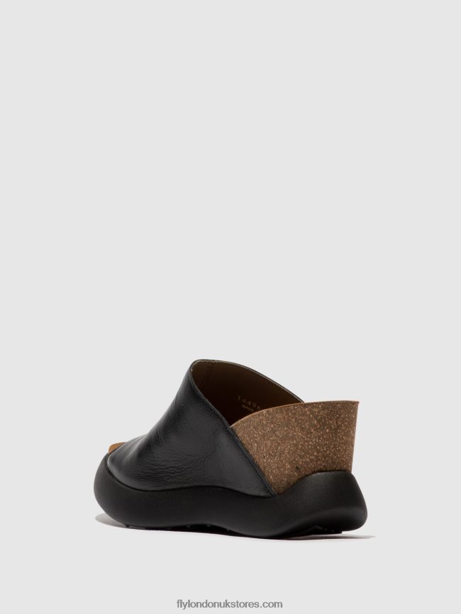 Slip-on Mules GINO966 Women Fly London 4V24RT366 BLACK