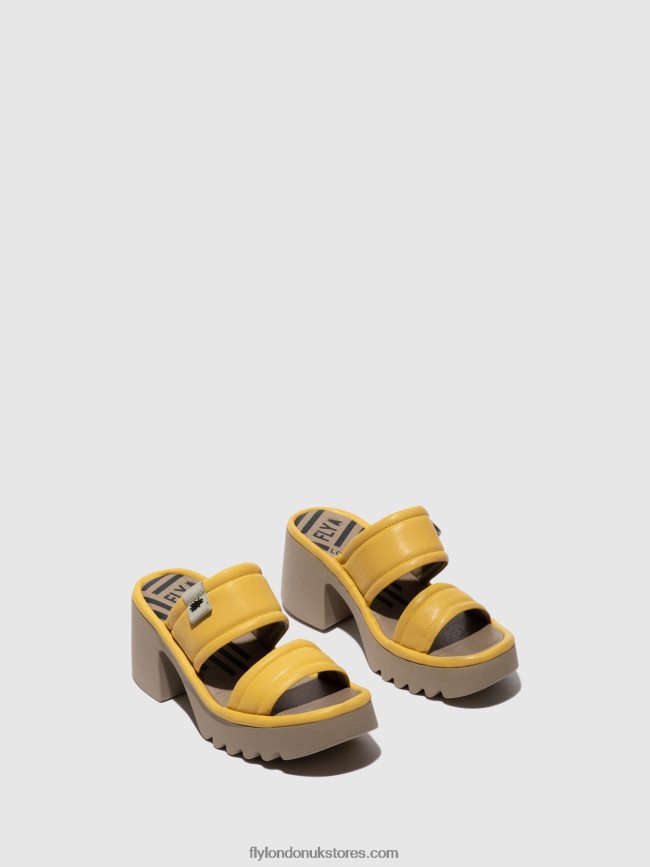 Slip-on Mules MAVA432 Women Fly London 4V24RT364 YELLOW
