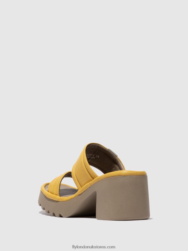 Slip-on Mules MAVA432 Women Fly London 4V24RT364 YELLOW