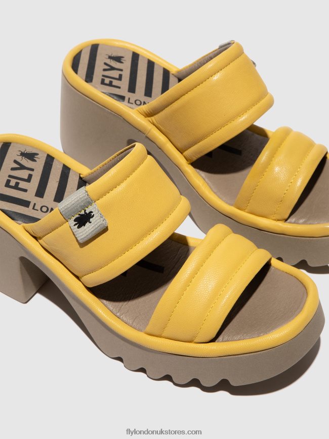 Slip-on Mules MAVA432 Women Fly London 4V24RT364 YELLOW