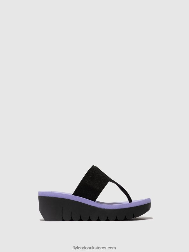 Slip-on Mules YOMU725 Women Fly London 4V24RT361 BLACK (VIOLA)