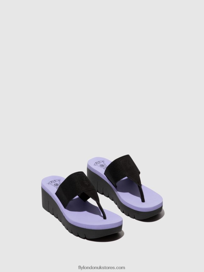 Slip-on Mules YOMU725 Women Fly London 4V24RT361 BLACK (VIOLA)