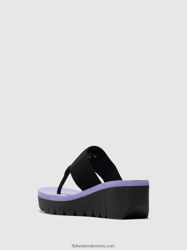 Slip-on Mules YOMU725 Women Fly London 4V24RT361 BLACK (VIOLA)