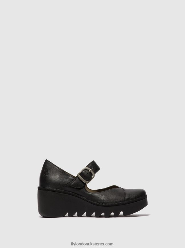 Buckle Shoes BAXE428 Women Fly London 4V24RT620 BLACK