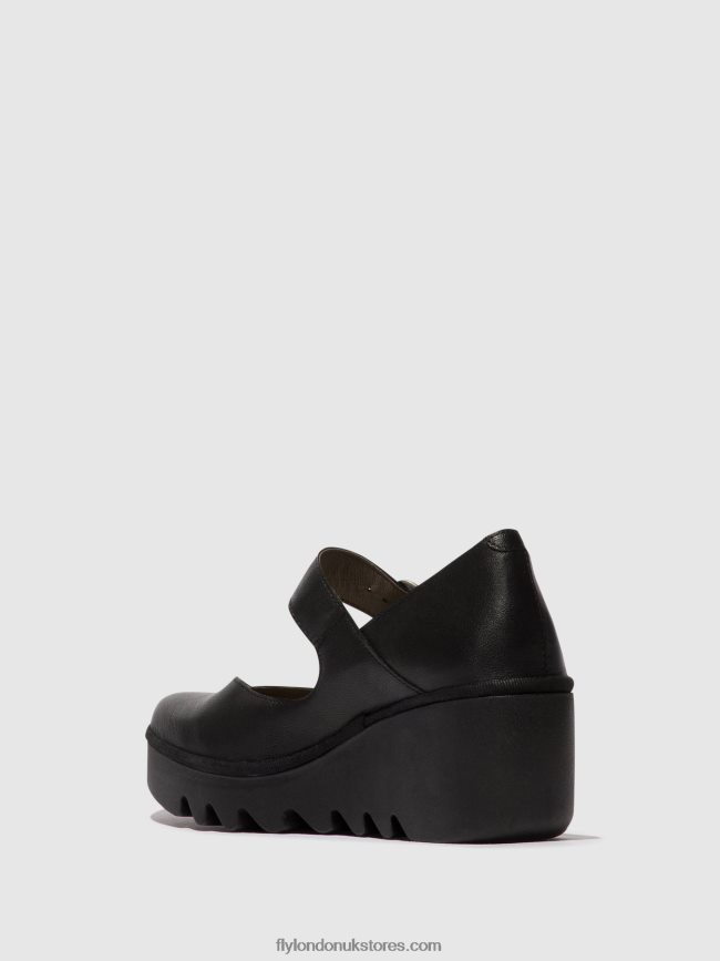 Buckle Shoes BAXE428 Women Fly London 4V24RT620 BLACK