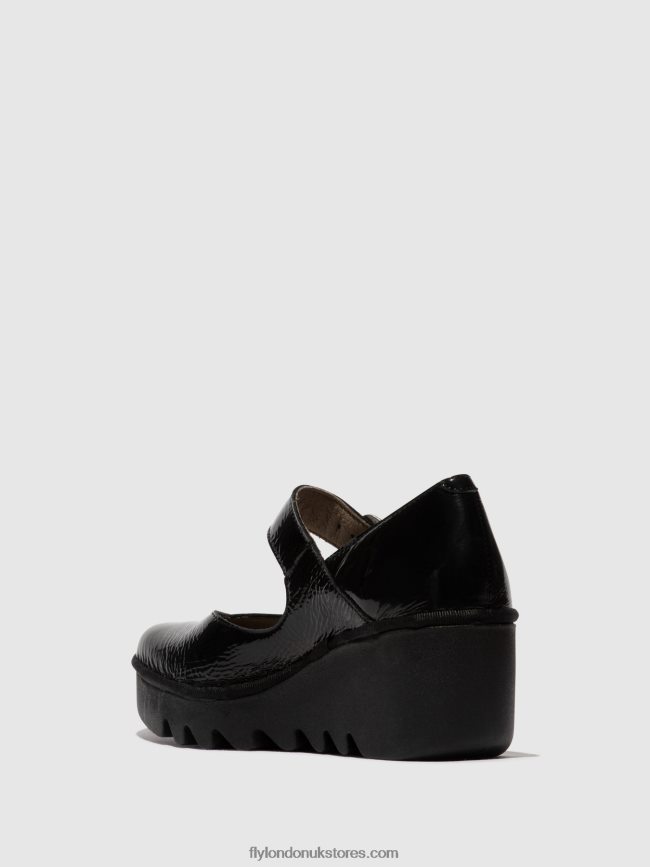 Buckle Shoes BAXE428 Women Fly London 4V24RT621 LUXOR BLACK