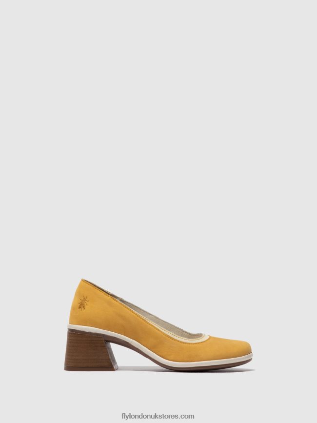 Classic Pumps Shoes LADE372 Women Fly London 4V24RT689 BUMBLEBEE/OFFWHITE