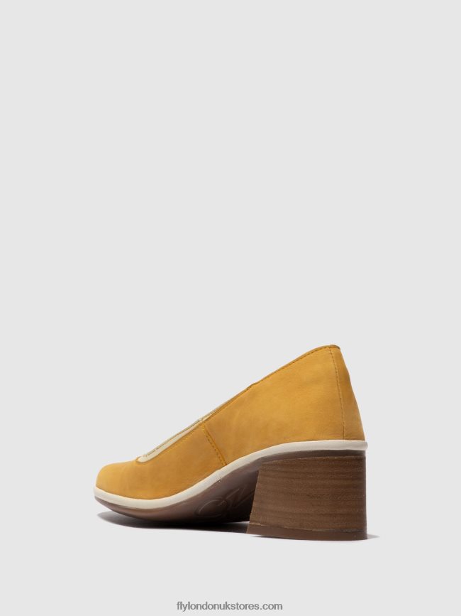 Classic Pumps Shoes LADE372 Women Fly London 4V24RT689 BUMBLEBEE/OFFWHITE