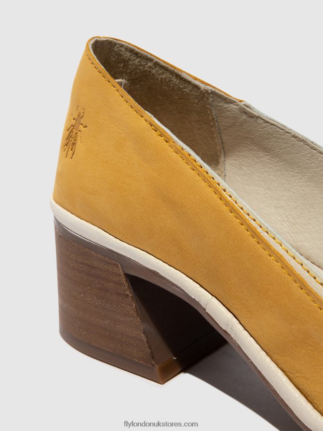 Classic Pumps Shoes LADE372 Women Fly London 4V24RT689 BUMBLEBEE/OFFWHITE