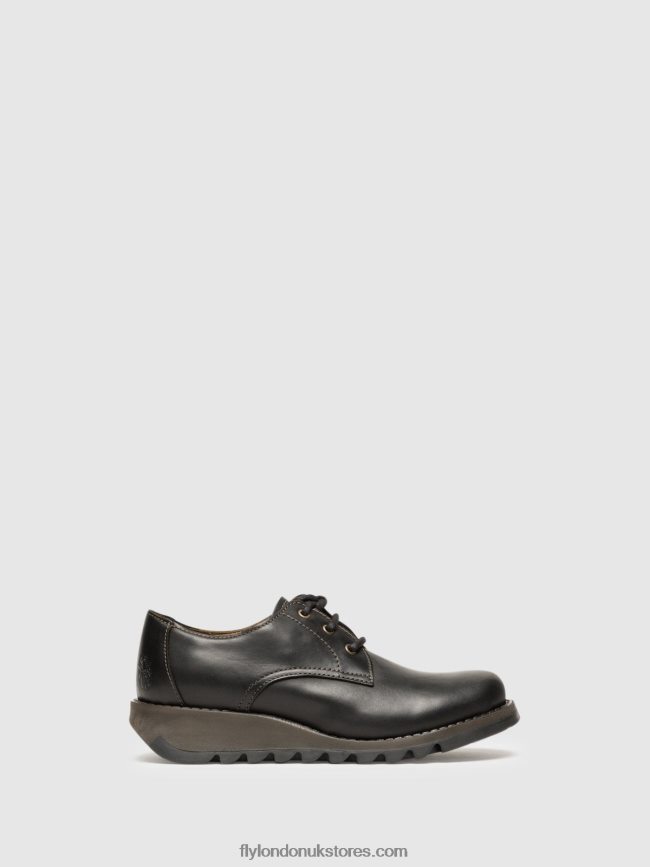 Derby Shoes SIMB389 Women Fly London 4V24RT698 BLACK