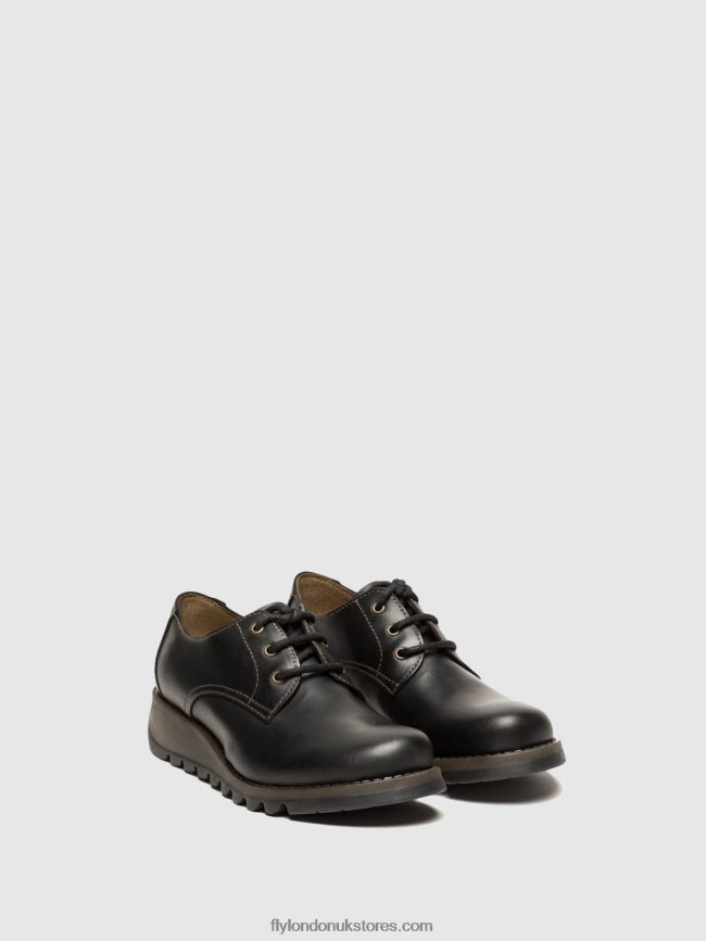 Derby Shoes SIMB389 Women Fly London 4V24RT698 BLACK