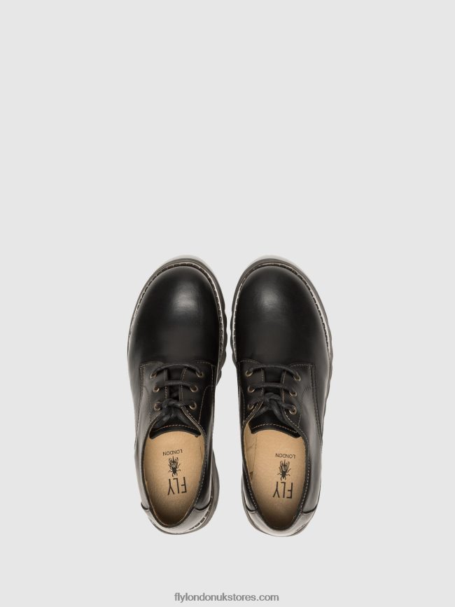 Derby Shoes SIMB389 Women Fly London 4V24RT698 BLACK