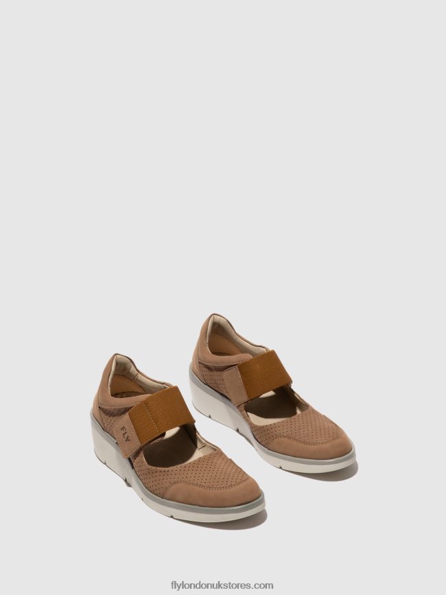 Velcro Shoes NAJE583 Women Fly London 4V24RT623 SAND