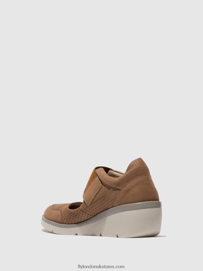 Velcro Shoes NAJE583 Women Fly London 4V24RT623 SAND