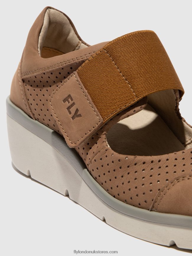 Velcro Shoes NAJE583 Women Fly London 4V24RT623 SAND
