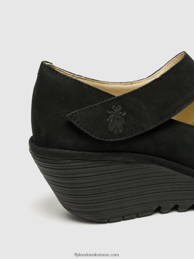 Wedge Shoes YASI682 Women Fly London 4V24RT699 BLACK