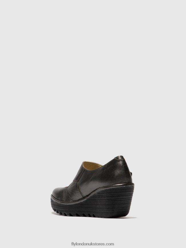 Wedge Shoes YASI682 Women Fly London 4V24RT703 GRAPHITE
