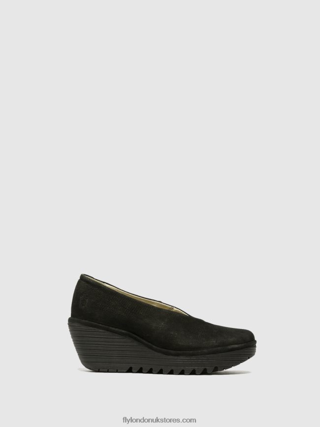 Wedge Shoes YAZ Women Fly London 4V24RT700 BLACK