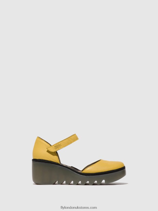 Ankle Strap Sandals BISO305 Women Fly London 4V24RT505 YELLOW