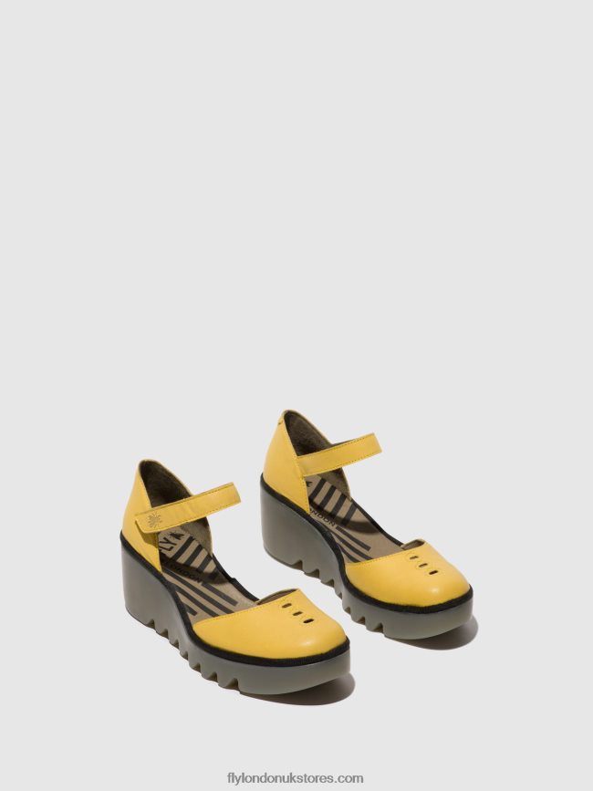 Ankle Strap Sandals BISO305 Women Fly London 4V24RT505 YELLOW