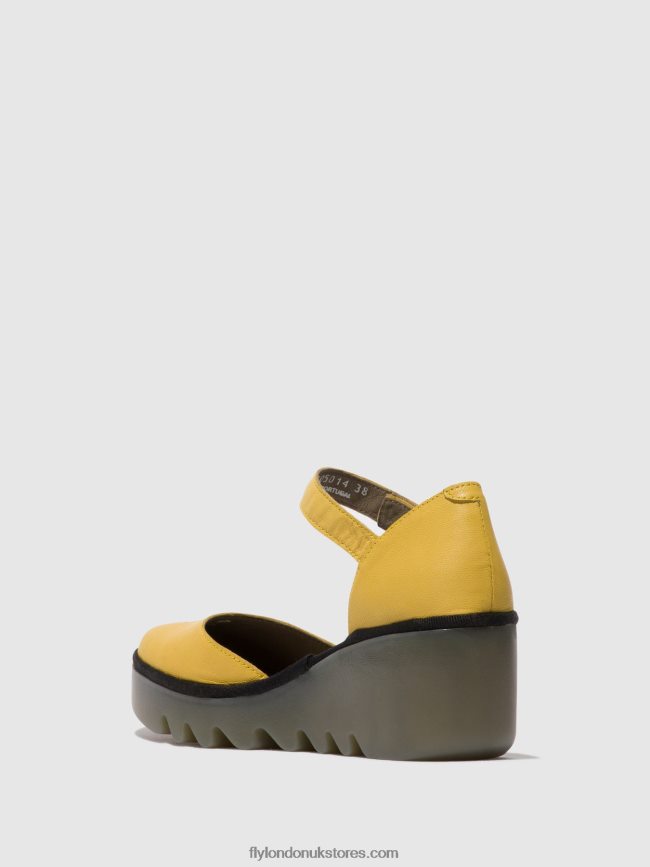 Ankle Strap Sandals BISO305 Women Fly London 4V24RT505 YELLOW