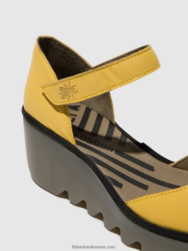 Ankle Strap Sandals BISO305 Women Fly London 4V24RT505 YELLOW
